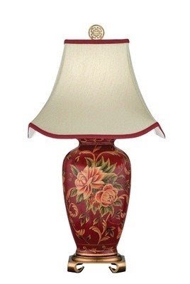 Hand painted porcelain lamps table 1