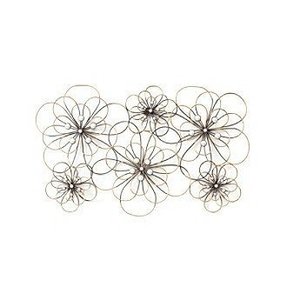 Metal Wall Flower Art Foter Homepage Home Melannco Wire Flowers Metal Wall Art