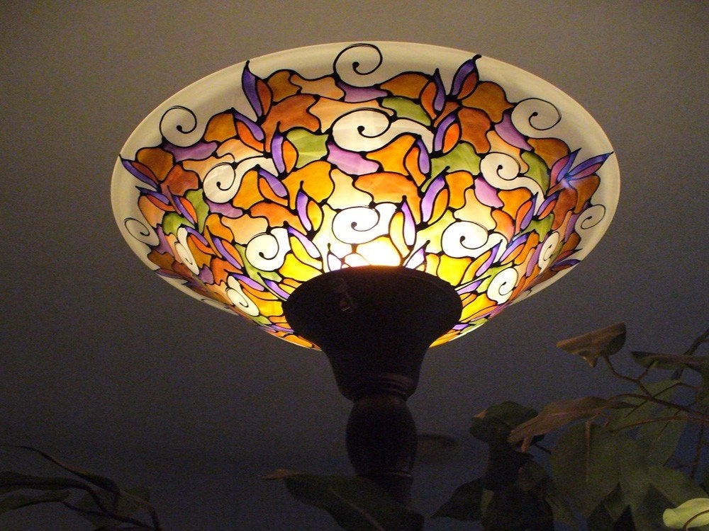 Torchiere lamp shade