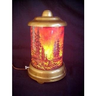 Vintage 1949 Econolite Roto Vue Jr Forest Fire Working Motion Lamp