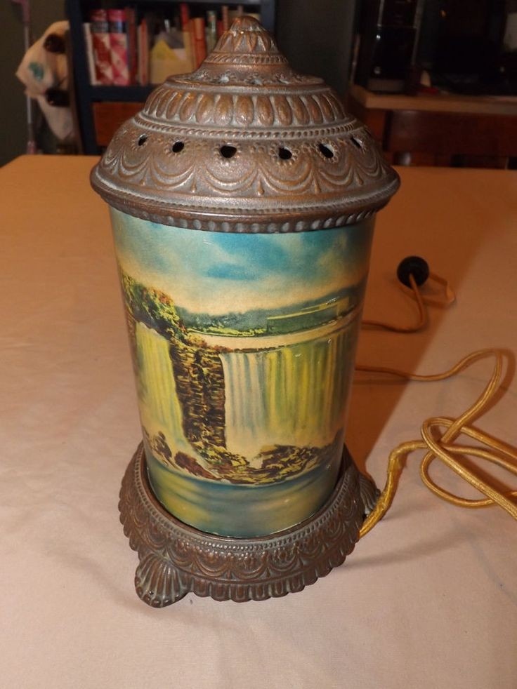 Waterfall lamp antique