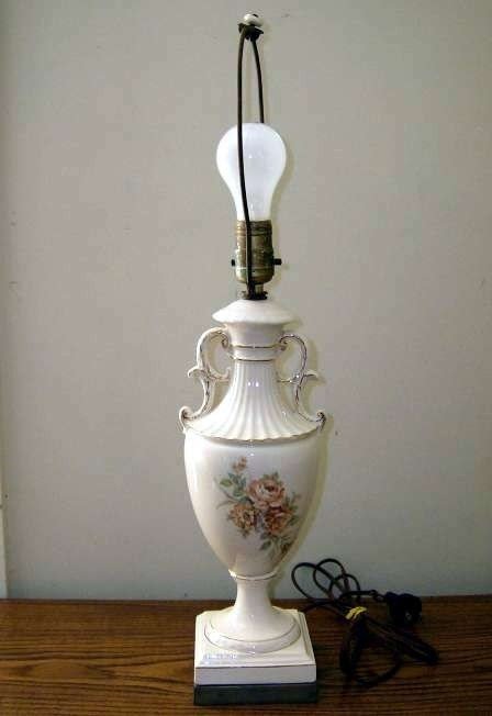 Antique porcelain lamps