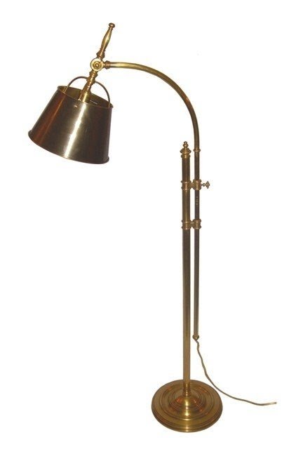 Antique solid brass floor lamp 1