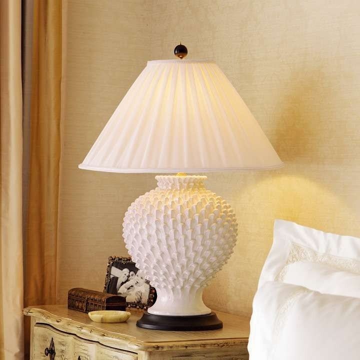 white ginger jar table lamps