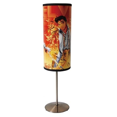 Elvis presley gold suit cylinder lamp light elvis presley gold