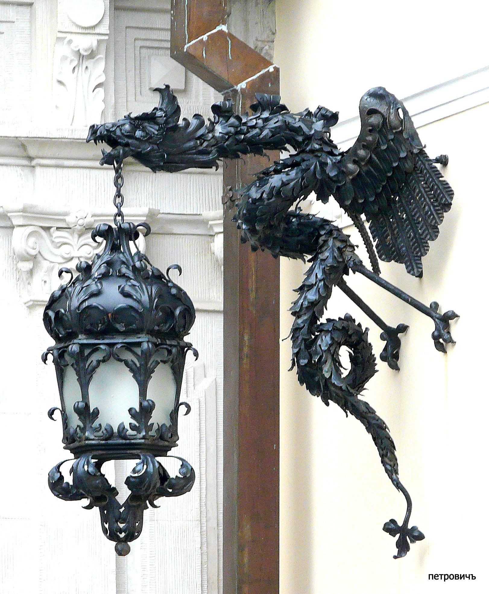 antique dragon lamp