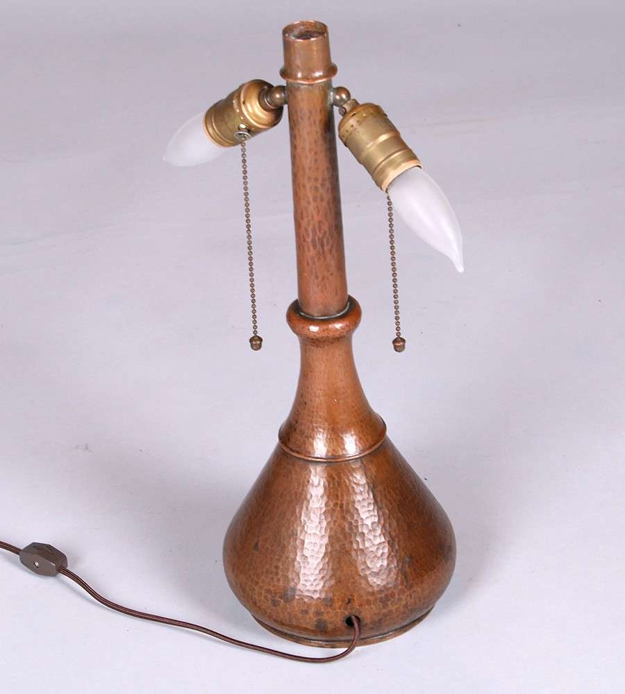 Hammered copper lamps 2