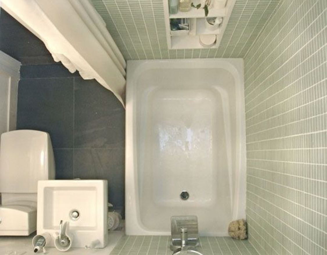 Kohler greek tub in 4x6 ft bathroom tiny master bath