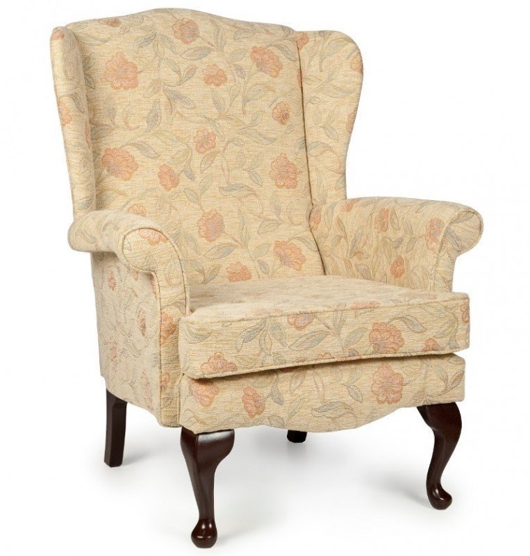 orthopedic wing back chair