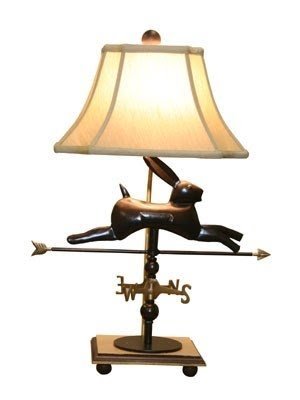 Rabbit weathervane lamp