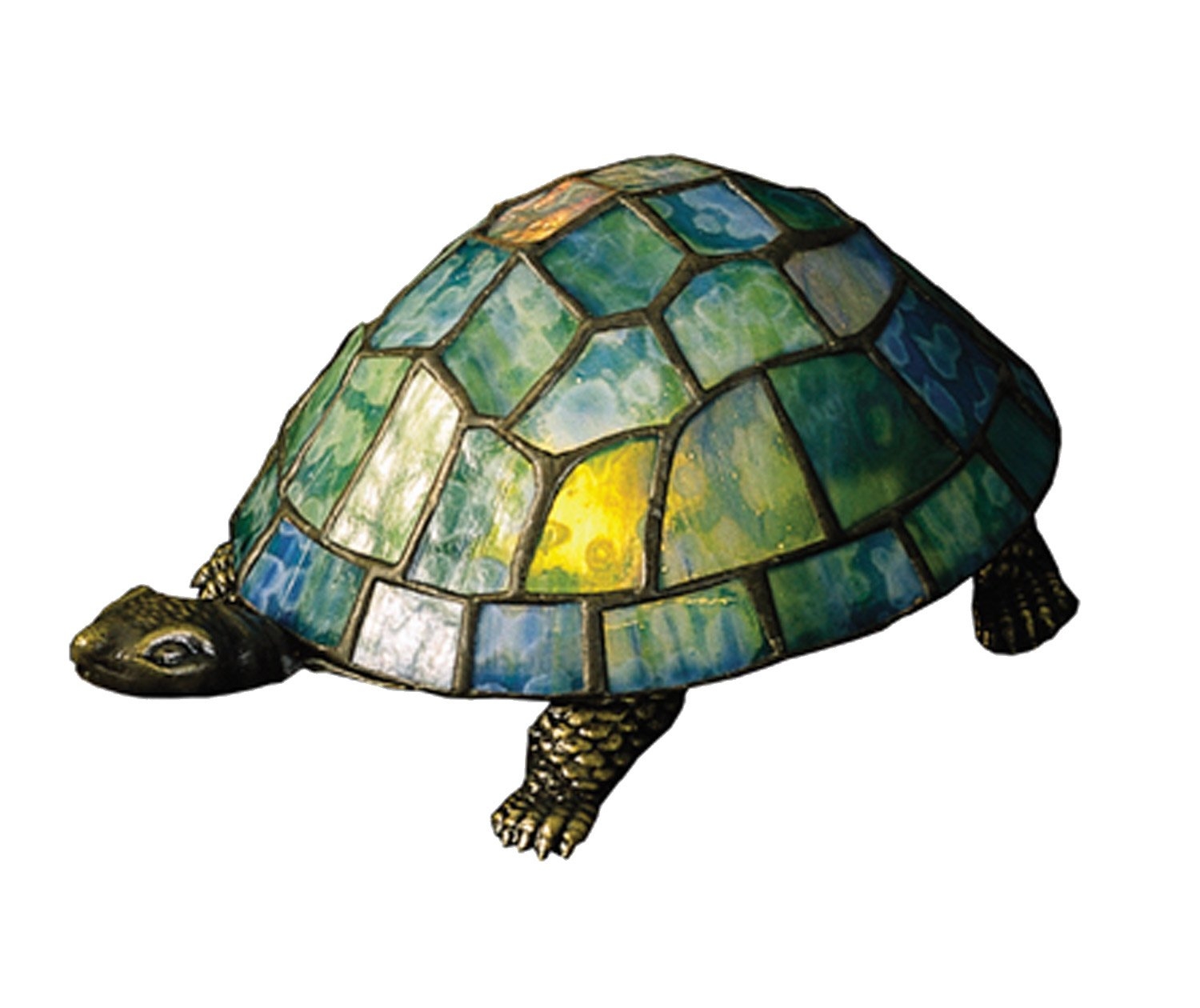 Stained glass turtle lamp 1