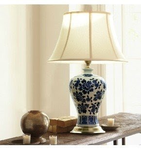 Table lamps blue and white porcelain vase ceramic table lamp