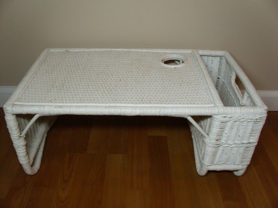 rattan lap trays