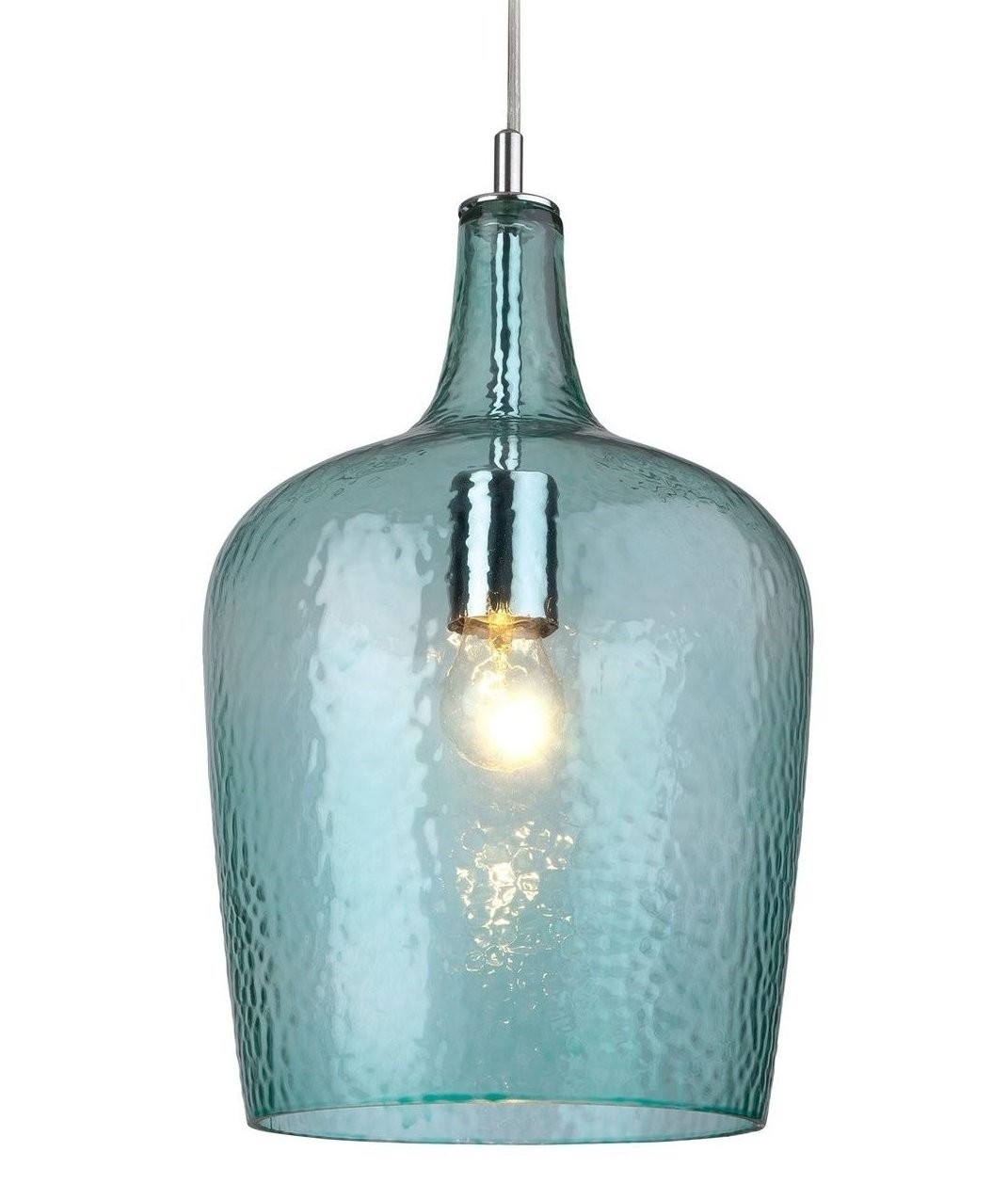 Aqua glass pendant firstlight lighting