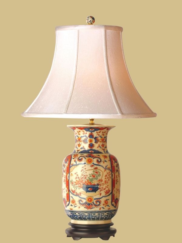 M9546 Chinese Mandarin Style Large Oriental Ceramic Porcelain Table Lamp 