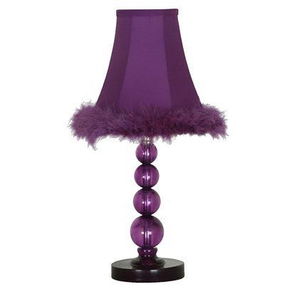 mauve table lamp shade