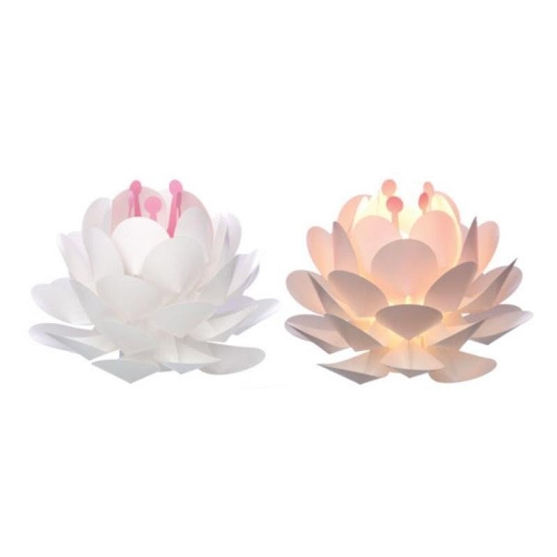 Light white lotus flower table lamp missi missi