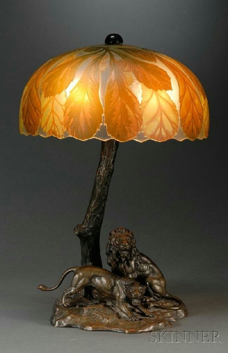 tiffany lamp bronze base