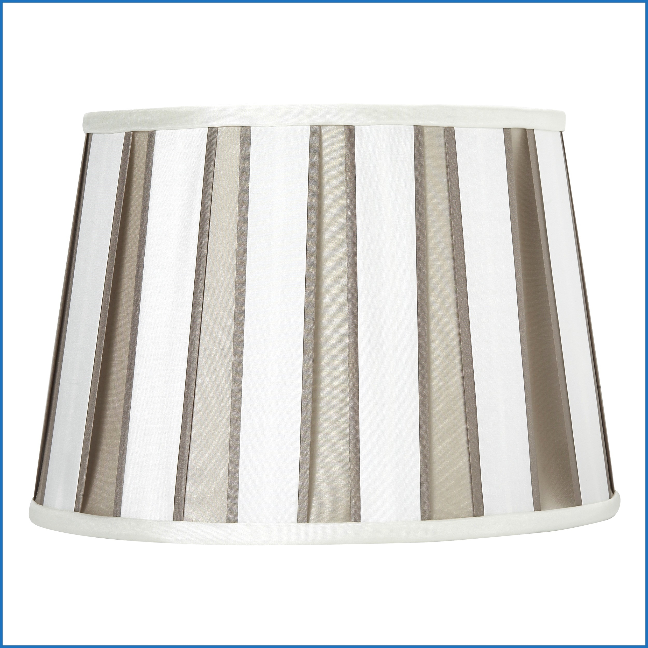 navy and white striped lamp shade