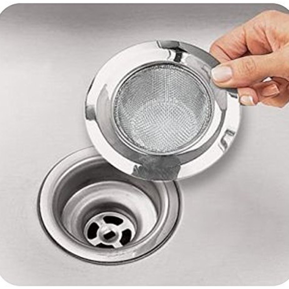 Sink Tub Strainer Screen Stainless Steel Fits 3 3 1 2 Drains Kitchen 