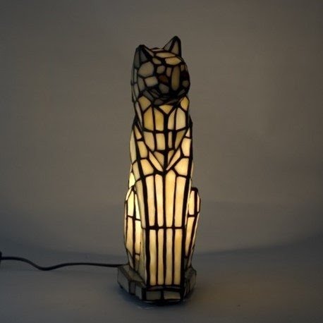 Tiffany cat lamp 7