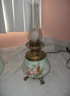 for height frame 18 inch what Antique  Globe Foter  Lamps