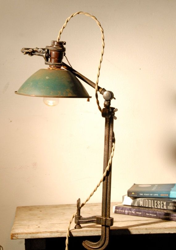 Vintage clamp desk lamp