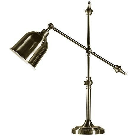 Berrenger banker adjustable antique brass desk lamp 2