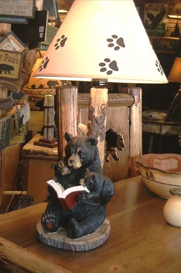 black bear table lamps