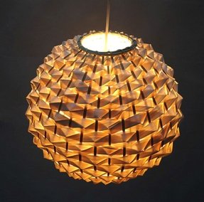 Wicker pendant light