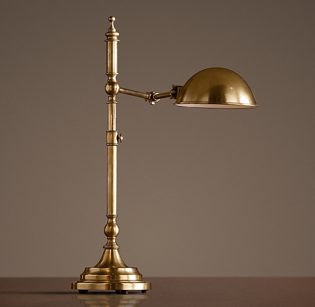 Franklin pharmacy task table lamp antique brass 1