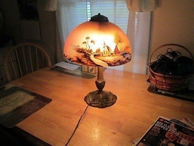 hand painted glass lamp globes