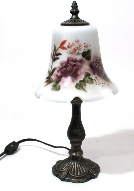 How to paint glass lamp shades