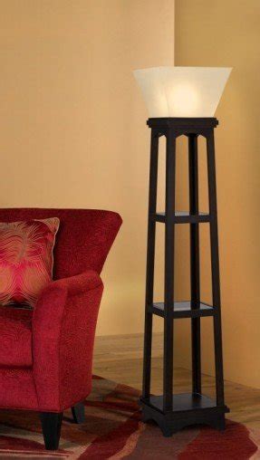 stand up lamp with shelves