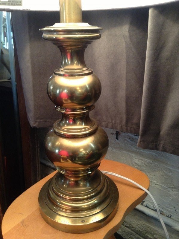 Pair of stiffel vintage brass lamps