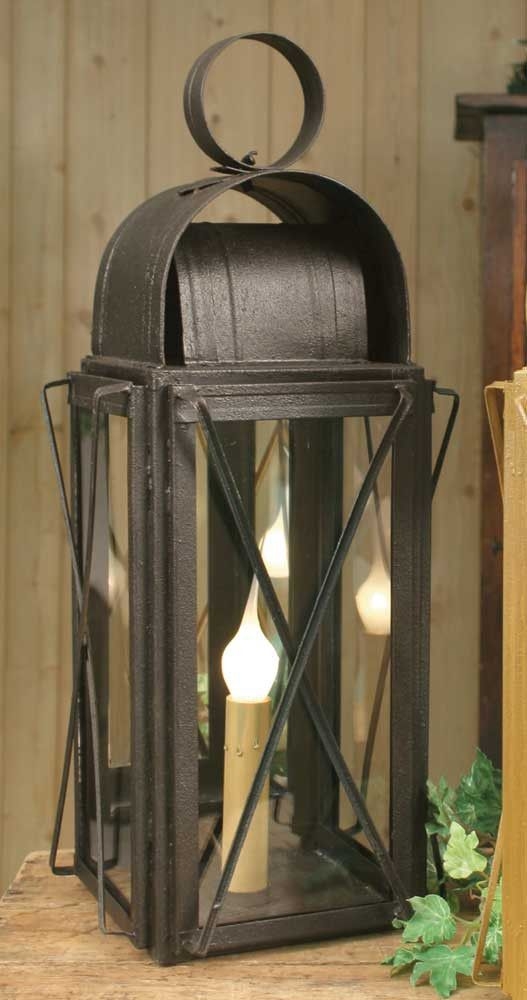 Style milk house lantern reproduction electric table lamp ebay