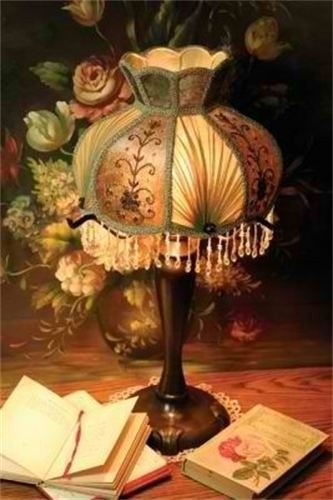 Victorian lamp shade spearmint