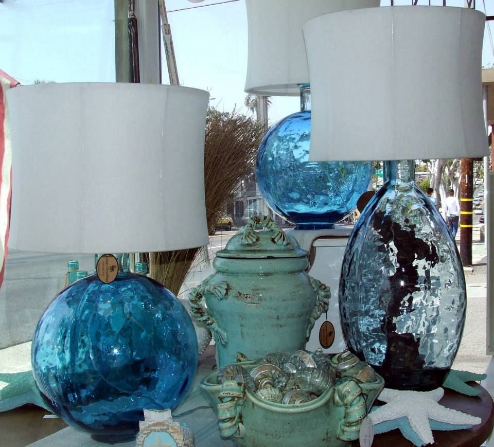 Colored glass table lamps 4