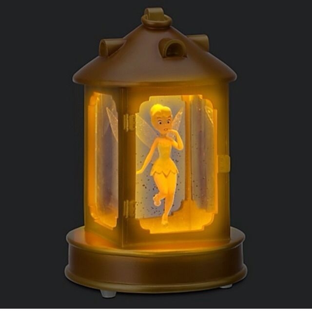 Details about tinker bell in lantern light up snowglobe disney