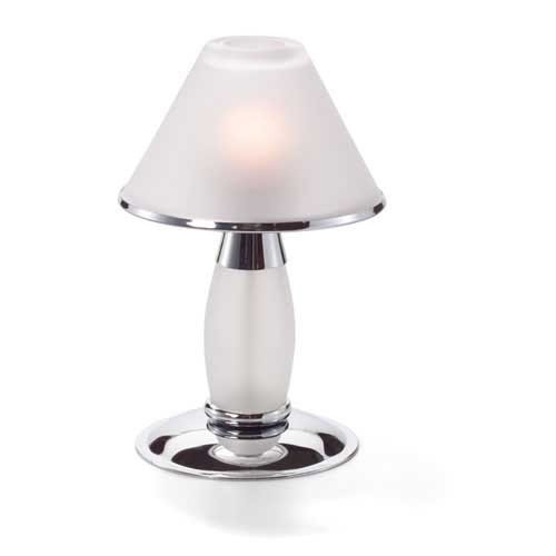 Hollowick 046pc sc satin crystal tealight candlestick lamp