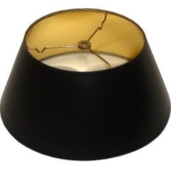 Lampshades come in black only and allow no light to