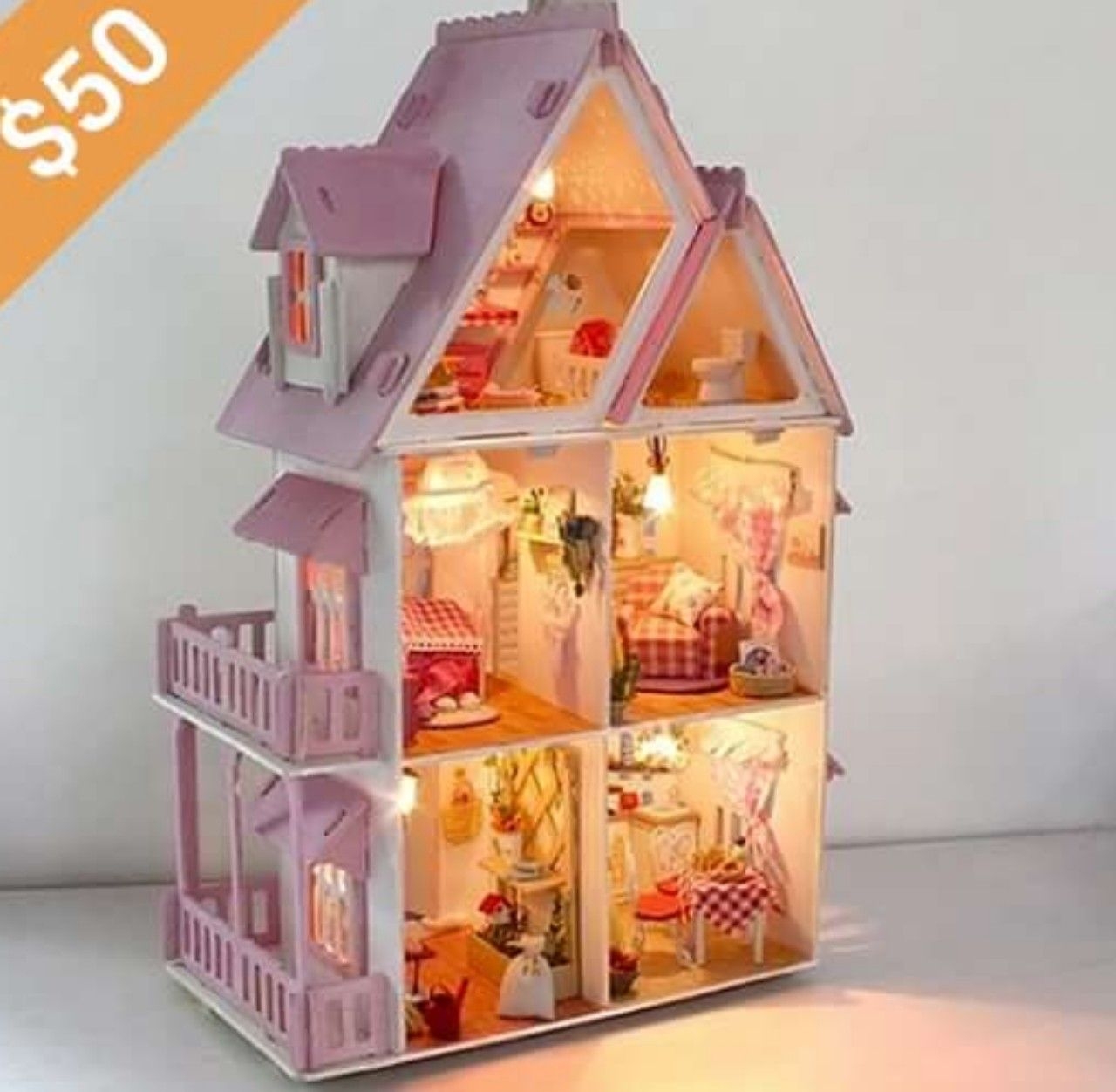 large wooden doll houses for sale