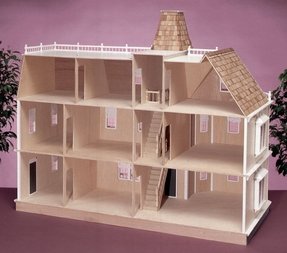 Large Wooden Dollhouse - Foter