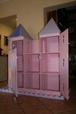 Large wooden dollhouse