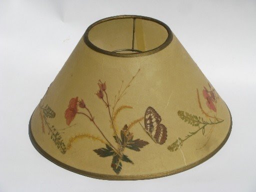 More mod novelty lamps lampshades vintage ivory parchment lamp shade