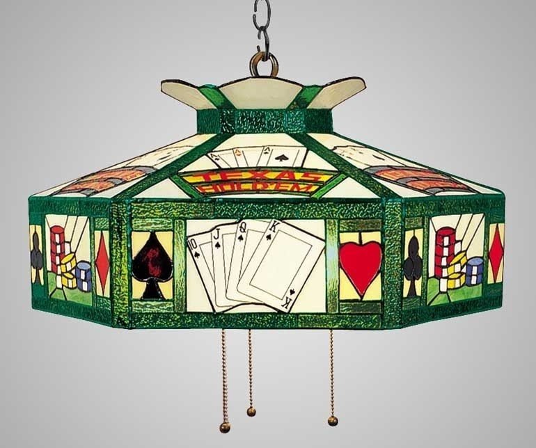 Poker table lamp 3
