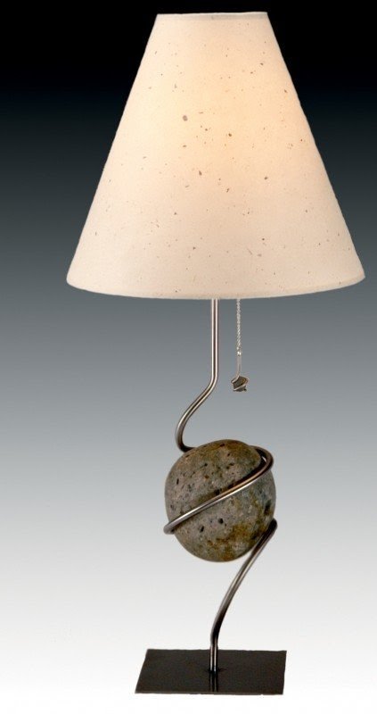 rock table lamp
