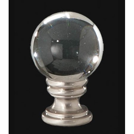 Smooth crystal ball lamp finial 1 4 27f base for