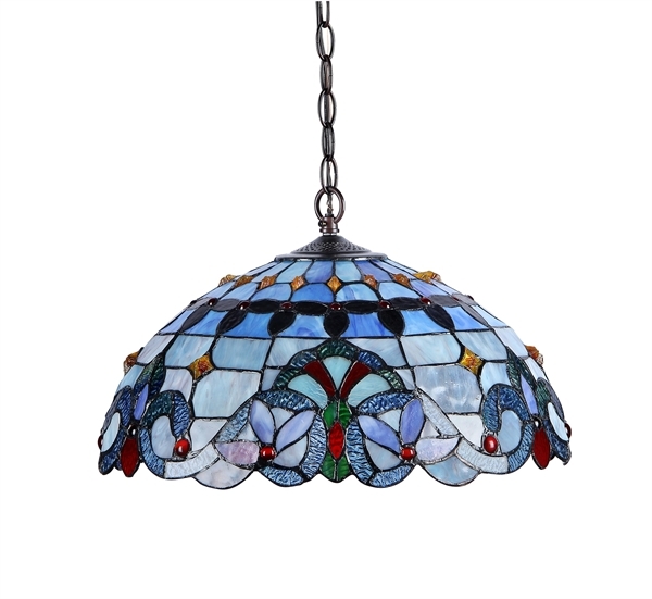 Stained glass ceiling light shades