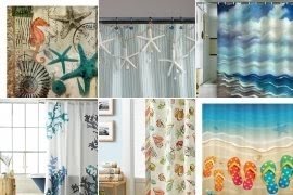 beach themed shower curtains